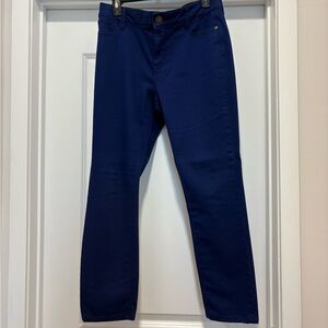 Liz Claiborne Royal Blue Midrise Slim Ankle Jeans size 8